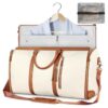 Large Capacity Travel Duffle Bag Women's Handbag Folding Suit Bag Waterproof Clothes Totes – Image 8