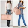 Large Capacity Travel Duffle Bag Women's Handbag Folding Suit Bag Waterproof Clothes Totes – Image 2