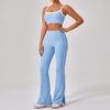 Outdoor Sports Yoga Suits Women's Spaghetti Strap Contrast Color Fitness Set Outfits – Image 5