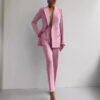 Casual Suits Fashion Long Sleeve Single-breasted Jacket Top And Slim Fit Trousers Women's Business Suits – Image 6