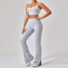 Outdoor Sports Yoga Suits Women's Spaghetti Strap Contrast Color Fitness Set Outfits – Image 9
