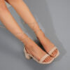 Summer Lace-up Sandals Fashion Square Toe Chunky Heel Shoes For Women – Image 2
