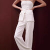 Graceful Tube Top Suit Fashion Button Sleeveless Top And Straight Pants Women's Trousers Set – Image 4