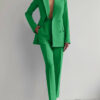 Casual Suits Fashion Long Sleeve Single-breasted Jacket Top And Slim Fit Trousers Women's Business Suits – Image 8