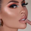 Nude Shiny Liquid Lip Glaze Matte Glitter Shimmer Moisturizing Lip Gloss Long-lasting Lipstick – Image 2