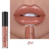 Nude Shiny Liquid Lip Glaze Matte Glitter Shimmer Moisturizing Lip Gloss Long-lasting Lipstick – Image 8