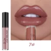 Nude Shiny Liquid Lip Glaze Matte Glitter Shimmer Moisturizing Lip Gloss Long-lasting Lipstick – Image 18