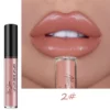 Nude Shiny Liquid Lip Glaze Matte Glitter Shimmer Moisturizing Lip Gloss Long-lasting Lipstick – Image 9
