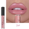 Nude Shiny Liquid Lip Glaze Matte Glitter Shimmer Moisturizing Lip Gloss Long-lasting Lipstick – Image 11