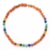 Hot Selling Fashion Jewelry Adornment Natural Gemstone Beads Chain Frosted Colorful Baltic Amber Beaded Necklace – Image 4