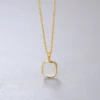 Natural Labradorite /moonstone Necklace 925 Sterling Silver Jewelry 18K Gold Plated Moonstone Jewelry – Image 2