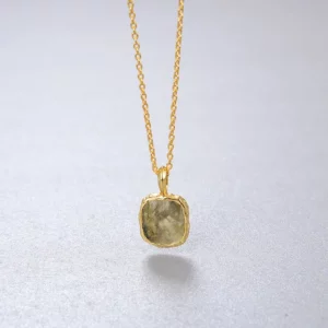 Natural Labradorite /moonstone Necklace 925 Sterling Silver Jewelry 18K Gold Plated Moonstone Jewelry