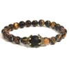 8mm Natural Gemstone Crown Men's Healing Chain Bead Bracelet Set Crystal Charm Beads Plated ODM Supply Fashion Charm Bracelets – Image 2