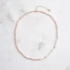 GMN52 RINNTIN 925 Sterling Silver Shell Pearl Opal Beads Necklace Chain 14K Gold Plated Jewelry – Image 3