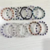 6mm Charms Jewelry Natural Round Beads Feng Shui Gold Tigers Eye with Sunstone Crystal Elastic Bracelet for Gift – Image 5