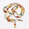 New Boho Long Chain Tassel Necklace Natural Alashan Gobi Agates Stone Bead Candy Color Strand Necklaces Jewelry Accessories B350 – Image 3