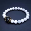 8mm Natural Gemstone Crown Men's Healing Chain Bead Bracelet Set Crystal Charm Beads Plated ODM Supply Fashion Charm Bracelets – Image 5