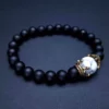 8mm Natural Gemstone Crown Men's Healing Chain Bead Bracelet Set Crystal Charm Beads Plated ODM Supply Fashion Charm Bracelets – Image 3