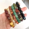 Natural Crystal Gemstone Quartz Jade Bracelet Beads Customized Size for Decoration Gift – Image 3
