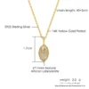 Women Accessories Minimalist 925 Silver Natural Gem Stone African Labradorite Necklaces NI103 – Image 5