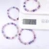 High Quality Natural Crystal Healing Energy Stone Rainbow Fluorite Bracelet for Women – Image 5