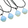 Wholesale Charm Natural Crystal Necklaces 20MM Planet Quartz Gemstone Mini Dangle Creative UFO Necklace – Image 2