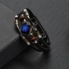 Zodiac Sign Genuine Leather Bracelet Aries Taurus Gemini Cancer Leo Virgo Libra Scorpio Sagittarius Capricorn Aquarius Bracelet – Image 4