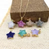 Wholesale High Quality Trendy Natural Druzy Opal Heart Necklace Romantic 18 Inch Chain Fine White Drusy Crystal Love Necklaces – Image 4