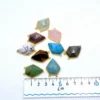 New Arrivals Natural Amazonite Blue Gemstone Faceted Drop Point Pendant Jewelry Connector Real Stone Chain Necklace for Gift – Image 4