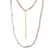 GMN52 RINNTIN 925 Sterling Silver Shell Pearl Opal Beads Necklace Chain 14K Gold Plated Jewelry – Image 6