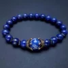 8mm Natural Gemstone Crown Men's Healing Chain Bead Bracelet Set Crystal Charm Beads Plated ODM Supply Fashion Charm Bracelets – Image 6