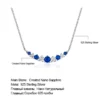 Fashion Wholesale Rainbow Series Colorful Sterling Silver Chain CZ Baroque Emerald Ruby Sapphire Beaded Necklace for Women – Image 5