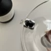 S925 Sterling Silver Korean Niche Design Black Onyx Pendant Fashion Finger Ring Collarbone Chain – Image 4