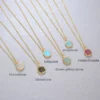 Natural Labradorite /moonstone Necklace 925 Sterling Silver Jewelry 18K Gold Plated Moonstone Jewelry – Image 6