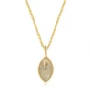 Women Accessories Minimalist 925 Silver Natural Gem Stone African Labradorite Necklaces NI103 – Image 6