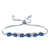 UMCHO 925 Sterling Silver Nano Sapphire Gemstone Chain Bracelet Trendy Geometric Jewelry Women Rhodium Engagement Anniversary – Image 6