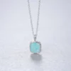 Natural Labradorite /moonstone Necklace 925 Sterling Silver Jewelry 18K Gold Plated Moonstone Jewelry – Image 3