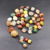 New Boho Long Chain Tassel Necklace Natural Alashan Gobi Agates Stone Bead Candy Color Strand Necklaces Jewelry Accessories B350 – Image 5
