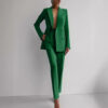 Casual Suits Fashion Long Sleeve Single-breasted Jacket Top And Slim Fit Trousers Women's Business Suits – Image 4
