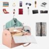 Large Capacity Travel Duffle Bag Women's Handbag Folding Suit Bag Waterproof Clothes Totes – Image 3