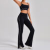 Outdoor Sports Yoga Suits Women's Spaghetti Strap Contrast Color Fitness Set Outfits – Image 3