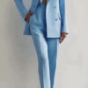 Casual Suits Fashion Long Sleeve Single-breasted Jacket Top And Slim Fit Trousers Women's Business Suits – Image 7